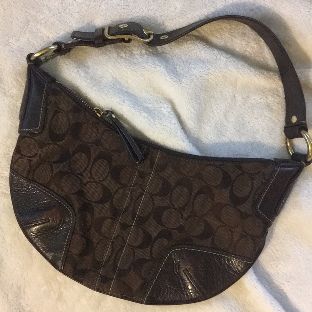 Coach Excellent Brown Leather Boho Purse Handbag